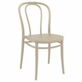 Calle Victor Resin Outdoor Chair, Taupe CA3445322